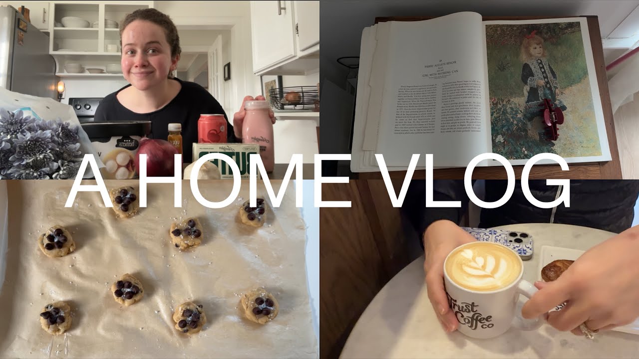 a home vlog: skincare routine, chats, grocery haul and cooking soup 