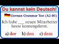 Deutsch Quiz A2–B1 💥 | Bist du bereit für die Grammatik-Challenge?