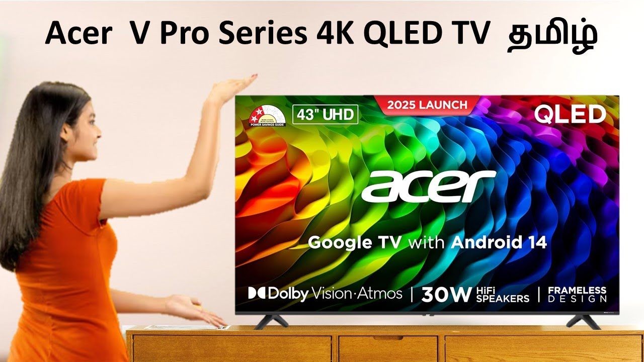 Acer 4K QLED Smart Google TV Review in Tamil 2024