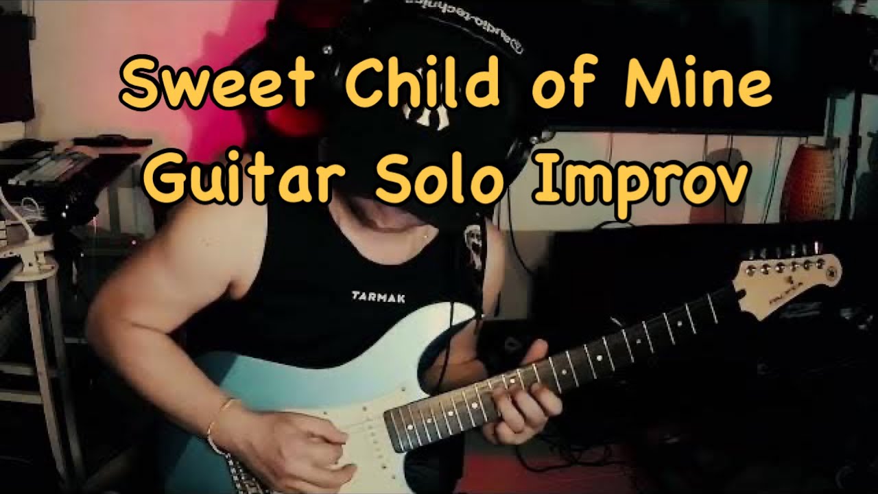 Sweet Child of Mine - Improvised solo guitar cover by Cool M - YouTube