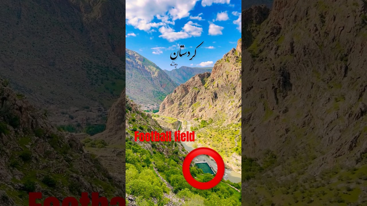 The most unique football field in Iran — where the mountains meet the game.