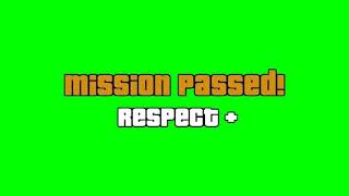 Mission Passed в ГТА / Хромакей /зелёный фон