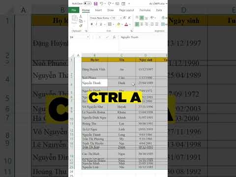 [Thủ thuật Excel] 2 cách để tự động dãn độ rộng của hàng và cột vừa với dữ liệu trong Excel #Shorts 2023 Mới