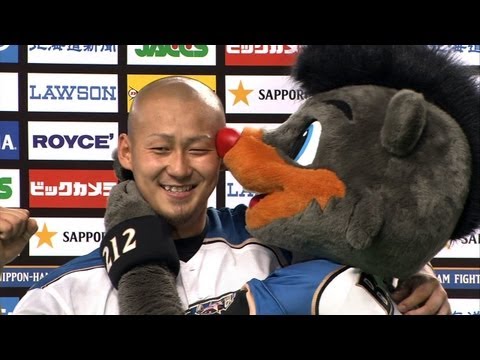 【4月5日】北海道日本ハム・中田翔 ヒーローインタビュー
