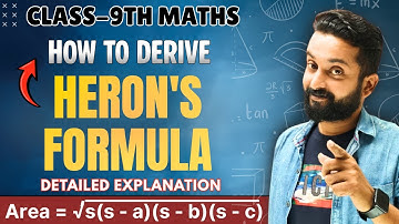 💥 Heron’s Formula Derivation Made Super Easy | Class 9 Maths | Sumit Sir | Deserve Point Academy