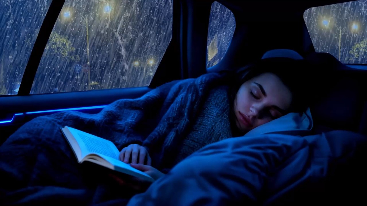 Soothing Rainy Night Drive in Car 🌧️ Relaxing Rain Sounds for Focus and Deep Sleep