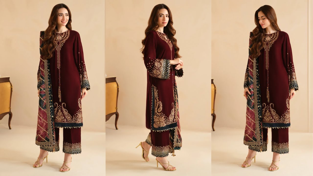 Jazmine Embroidered Micro Velvet 9000 Formal VF-2038 Luxury Collection