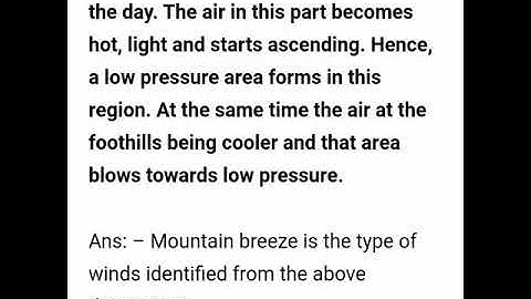 class 7 Geography | chapter 5 | Winds | question answers |