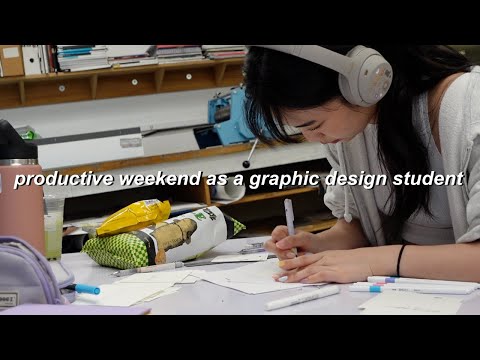 PRODUCTIVE WEEKEND AS A GRAPHIC DESIGN STUDENT (chapman university) ~ lots of project work...etc.