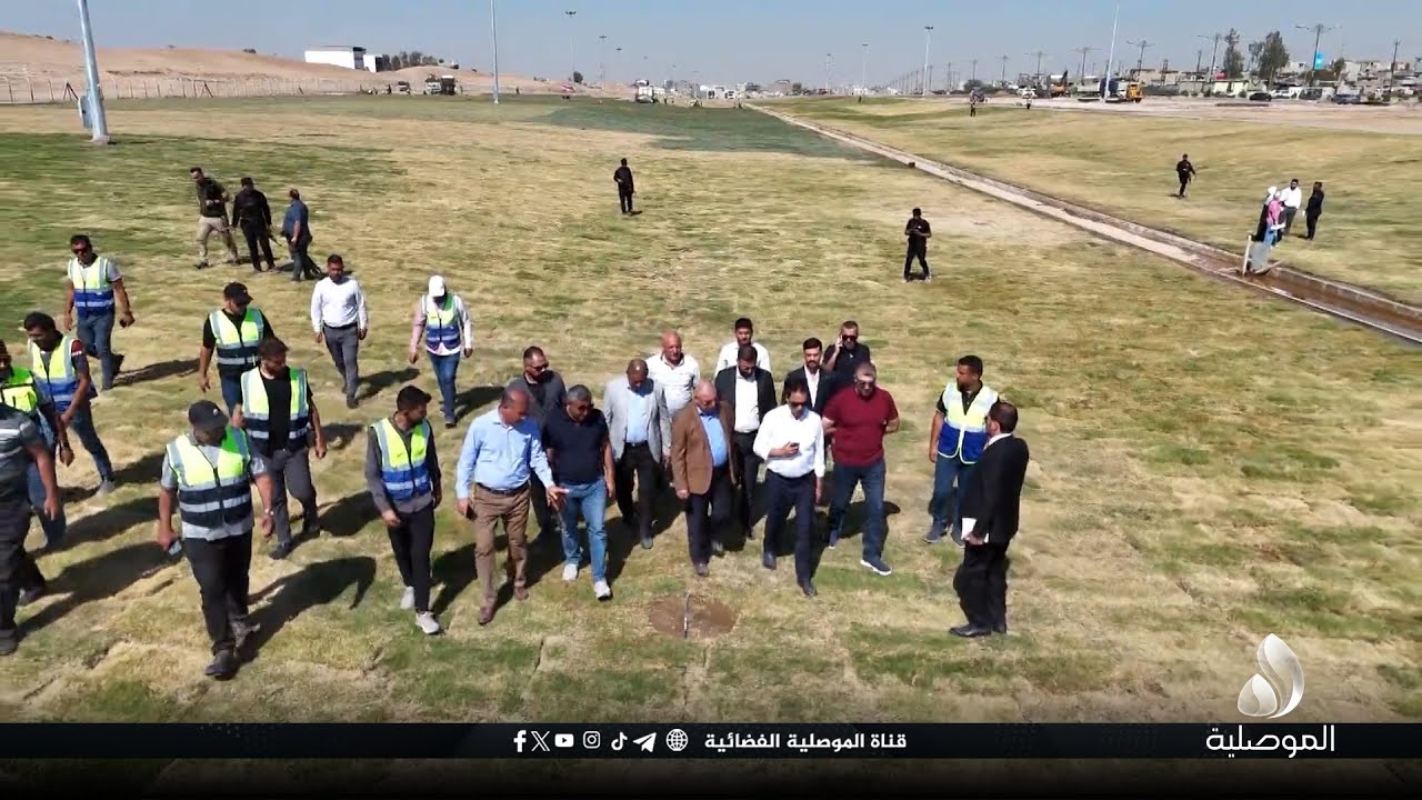 محافظ نينوى يشرف على أعمال زراعة الثيل في متنزه باب شمس.. ويوجه البلدية بإضافة خدمات أخرى