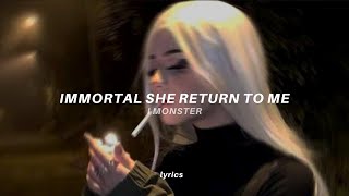 immortal she return to me (lyrics) (tiktok version) | i monster - who is she? Resimi