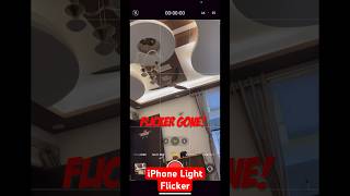 iPhone camera light flicker solved! #shorts #technology #techreel #techshorts #iphone #camera #light