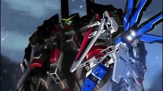 [Life] Perfect Gundam Seed ost music wallpaper | Hajimari ga Yue | Freedom VS Destroy Gundam Scene