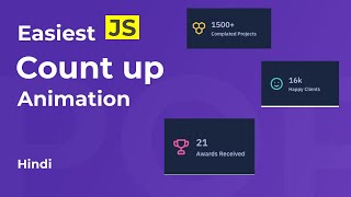 Adding Counter Up Animation to Your Modern CV with Js - Interactive Tutorial in Hindi | Part 3