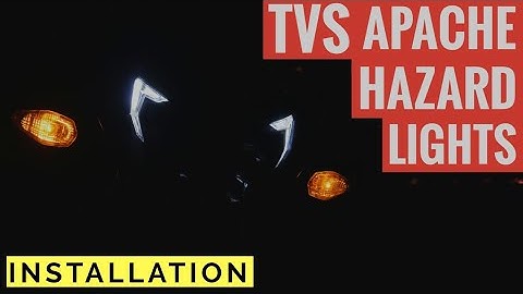 HOW TO INSTALL HAZARD FLASHER LIGHTS ON TVS APACHE RTR 200 | SIMTAC AUTO HAZARD MODULE ON TVS APACHE