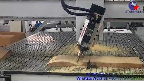 STARMAcnc real 4 axis auto tool changing ATC cnc router machine center  spindle works 0 180 degre