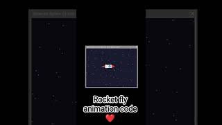 rocket fly animation code ❤️#coding #coderboy#life#python😍