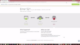 Google Chrome - Error 521- Web server is down - Fixed-Solved Net Worth
