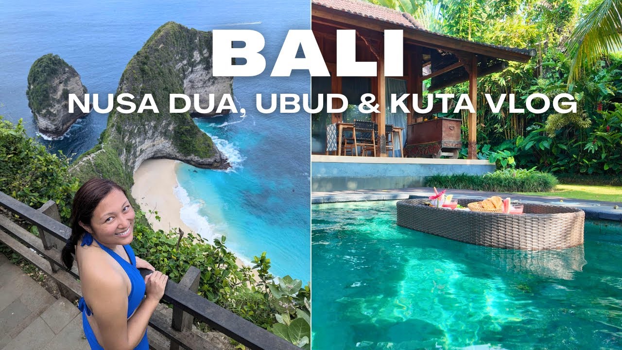 БАЛИ ПУТЕШЕСТВЕННЫЙ ВЛОГ | Знакомство с Убудом, Нуса-Дуа и Кутой + тур по острову Нуса-Пенида