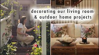 decorating our living room & outdoor home projects | MaCenna Lee