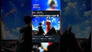 Female Titan goes crazy 💀 4 kills in seconds