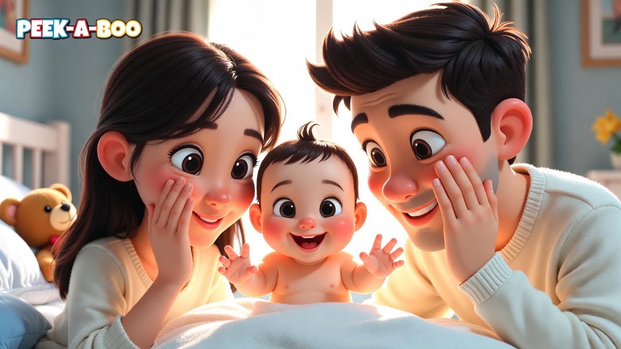 Peek-A-Boo Baby Song | Funny & Cute Nursery Rhyme for Babies (6 Months+) | Rhythmic Rhymes For Kids