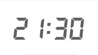 Minimal Time - 21 Minute 30 Second | Digital Time | Simple game countdown⏱