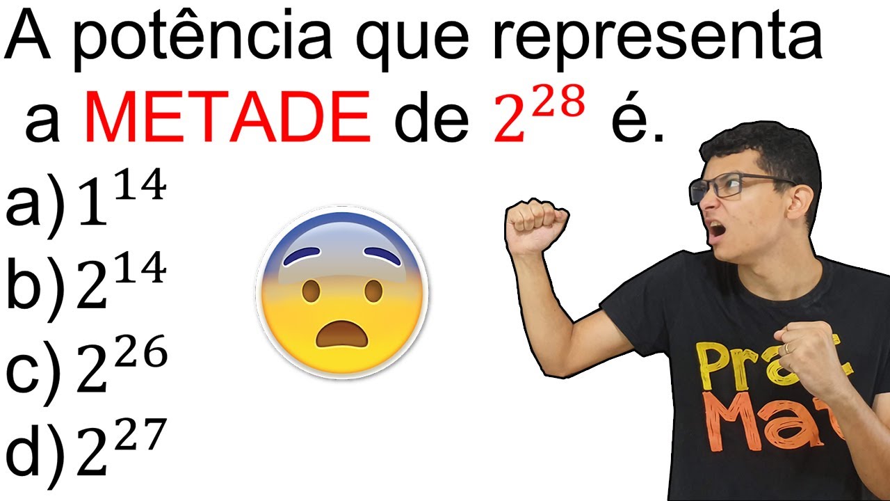 💥QUAL A METADE DE 2^28 ? !! CONSEGUE RESOLVER SEM CAIR NA PEGADINHA ...