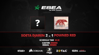 ESEA #26 Open - Playoffs - Soeta Djaren VS Powned RED
DontStopMe Tournament Group Stage
▶ Sito: https://goo.gl/7NpAqu
▶ Facebook: https://goo.gl/G9WpxY
▶ Twitch: https://goo.gl/ZYPwhw ESEA #26 Open - Playoffs - Soeta Djaren VS Powned RED