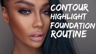 FALL/WINTER CONTOUR HIGHLIGHT FOUNDATION ROUTINE | SONJDRADELUXE