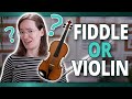 Are you a FIDDLE or VIOLIN player? [The 3 Differences!]