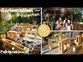 Palettenlounge - Palettenmöbel - Palettensofa - Paletten Lounge + Palettenkissen & Palettenpolster