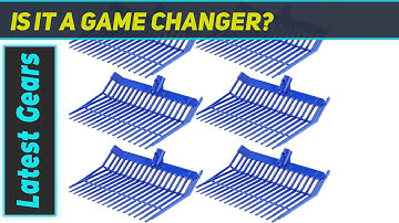 6 Pcs Manure Fork Head 18 Tines Forks – Best Durable Plastic Pitchforks for Easy Manure and