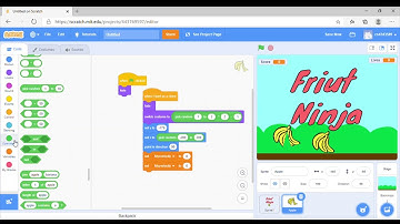 Scratch  Tutorial -  How to make a Fruit Ninja Game (PART 1)