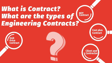 What is Contract ? What are the types of Engineering Contract ?
