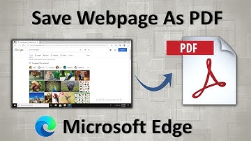 How to Save Webpage as PDF In Microsoft Edge