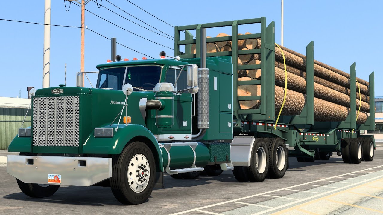AUTOCAR AT64F | Mods | 1.43 American Truck Simulator Gameplay - YouTube
