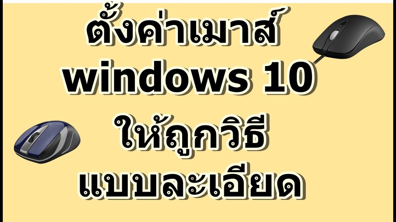 ตั้งค่าเมาส์ windows 10 แบบถูกวิธี ละเอียด