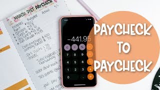 Budget With Me:  Paycheck to Paycheck | April 2019 | Paycheck #1