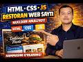 RESTORAN WEBSITE (10-qism) | HTML CSS JS amaliyot