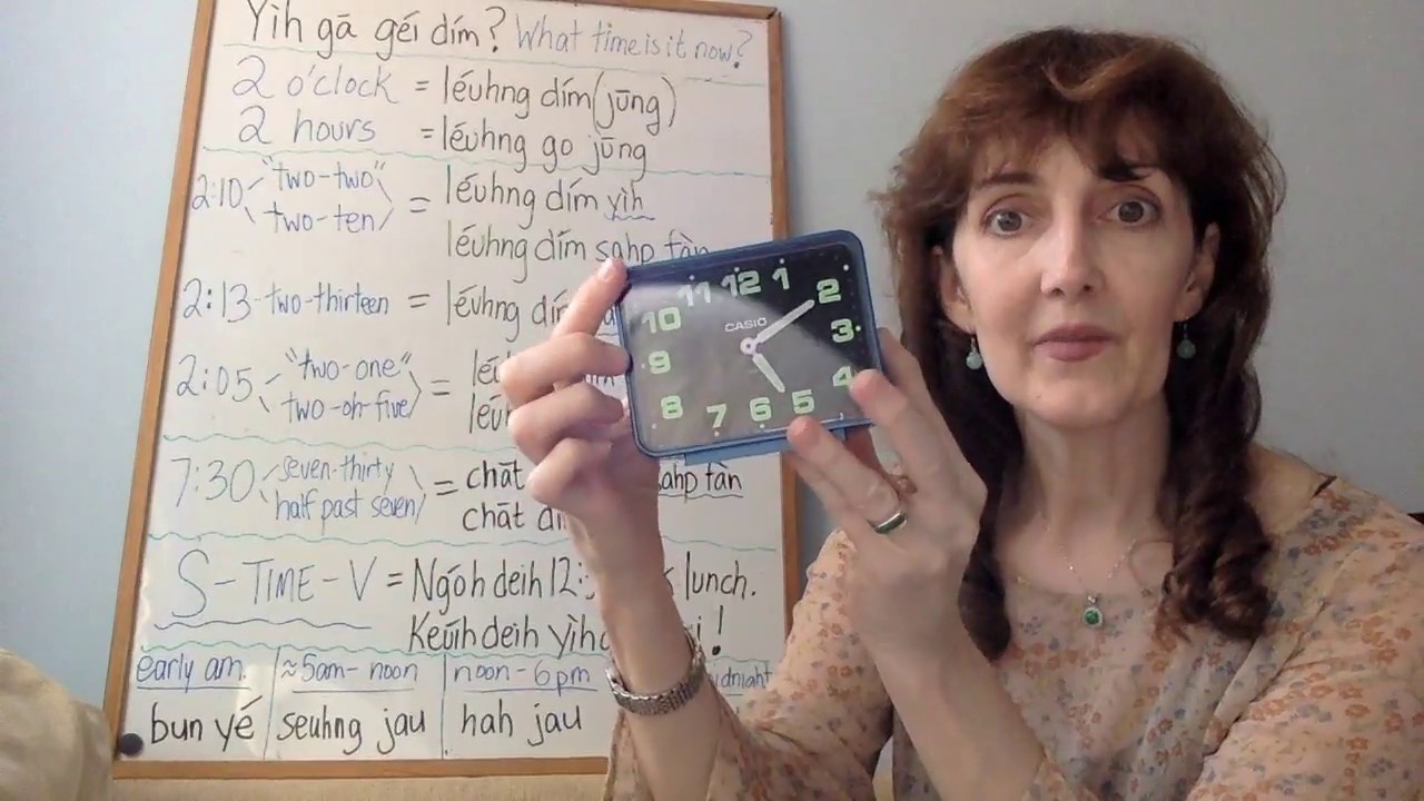 Let's Talk Cantonese - Yìh gā géi dím? (What time is it now?)