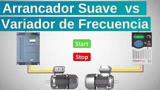 Cual es la diferencia entre un VARIADOR de FRECUENCIA y un ARRANCADOR SUAVE?