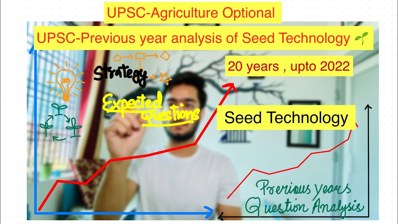 UPSC Agriculture Optional PYQs Analysis of Seed technology by 