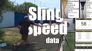 Sling Speed Data | Egyptian style Slings | LD-1