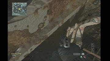 CoD MW3 - Glitch - Infected spots on the map Aground