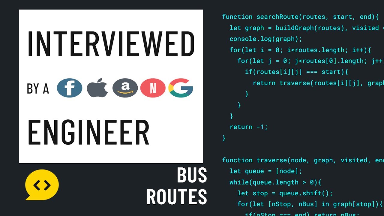 Bus Routes: JavaScript Interview with a FAANG Engineer - YouTube