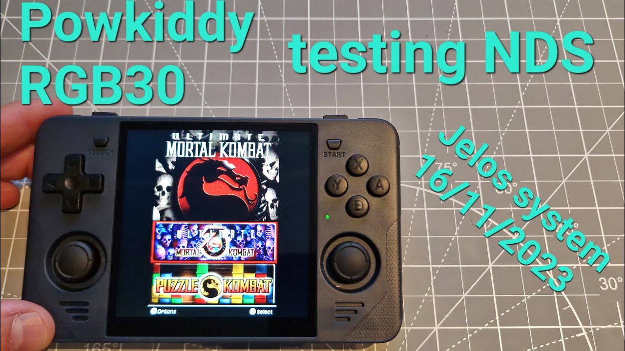 PowKiddy RGB30 ハンドヘルドゲーム Powkiddy RGB30 ゲームコンソール 16GB ブルー