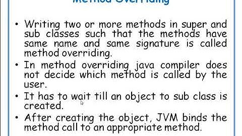 Method Overriding in java in Telugu || JAVA in Telugu Lecture-9