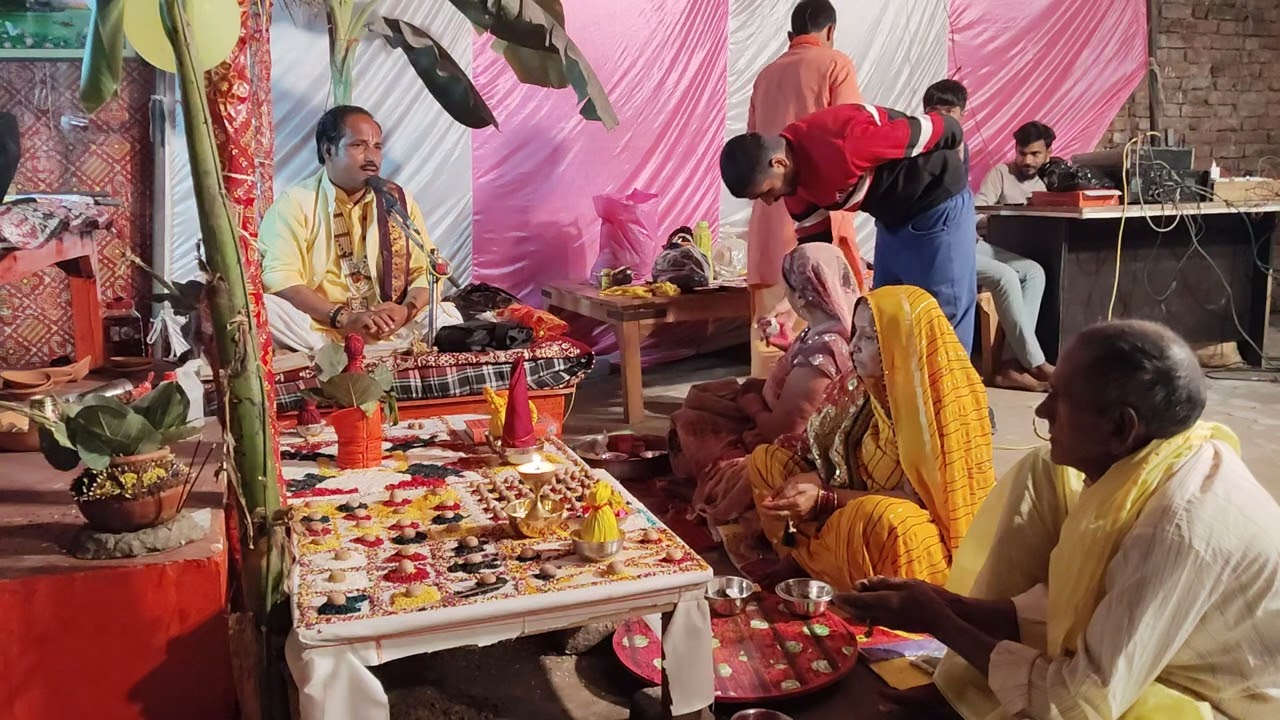 #वायरल वीडियो #श्रीमद् भागवत पुराण का #प्रथम दिवस #पूजन  कार्यक्रम#