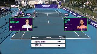 Details Elsa Jacquemot (FRA) vs  (7) Claire Liu (USA)  -  Focus on 2nd. Set Update